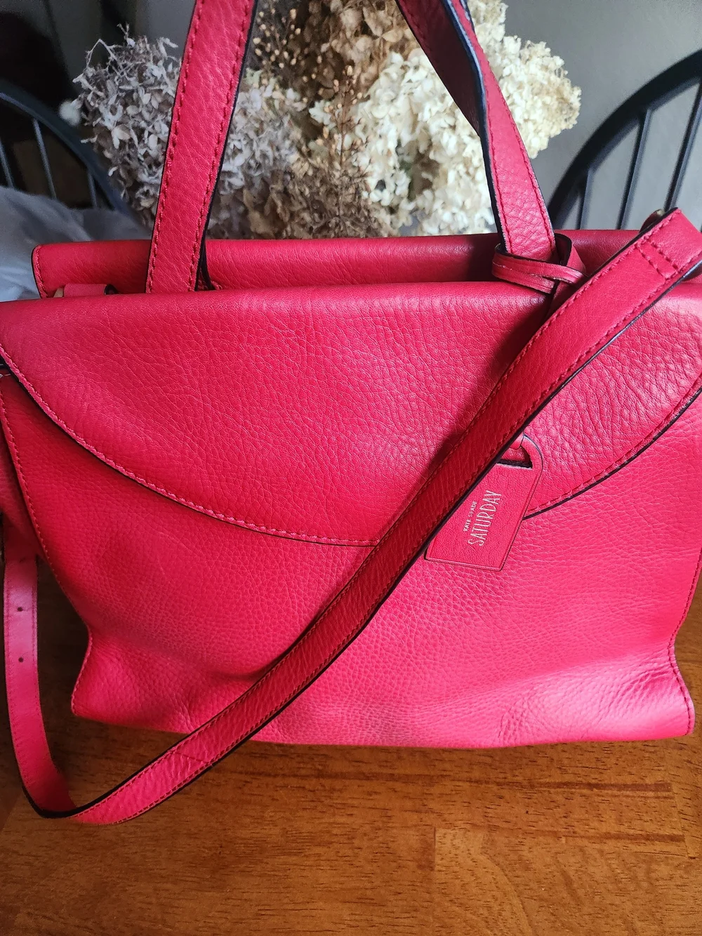 Kate Spade Saturday Red Leather Tote Bag